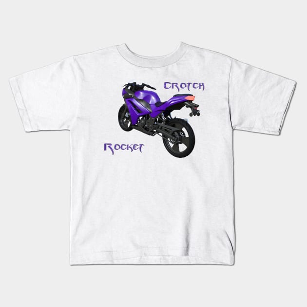 racing motorcycle for motocross Kids T-Shirt by Carlosr1946